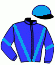 casaque portée par Barzalona M. jockey du cheval de course MORHIB, information pmu ZETURF