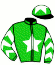 casaque portée par Hardouin E. jockey du cheval de course UN SOIR D'ORAGE, information pmu ZETURF