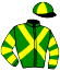 casaque portée par Barzalona M. jockey du cheval de course LOU BALICOT, information pmu ZETURF