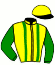 casaque portée par Mosse A. jockey du cheval de course MY RIVER, information pmu ZETURF
