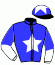 casaque portée par Boutin Hug. jockey du cheval de course DONE DEAL, information pmu ZETURF