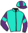 casaque portée par Demuro C. jockey du cheval de course JOLI PRINCE, information pmu ZETURF