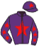 casaque portée par Demuro C. jockey du cheval de course TREFLE VOLANT, information pmu ZETURF