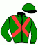 casaque portée par Mosse G. jockey du cheval de course SHANNKIYR, information pmu ZETURF casaque portée par Mosse G. jockey du cheval de course SHANNKIYR, information pmu ZETURF