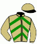 casaque portée par Crastus A. jockey du cheval de course CAPELENA, information pmu ZETURF casaque portée par Crastus A. jockey du cheval de course CAPELENA, information pmu ZETURF