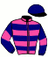 casaque portée par Inconnu jockey du cheval de course MALLEOLUS, information pmu ZETURF