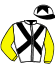 casaque portée par Lecoeuvre C. jockey du cheval de course CARISHA, information pmu ZETURF