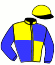 casaque portée par Grosso Mlle L. jockey du cheval de course AZADORE, information pmu ZETURF casaque portée par Grosso Mlle L. jockey du cheval de course AZADORE, information pmu ZETURF