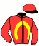 casaque portée par Demuro C. jockey du cheval de course JOVIALITE, information pmu ZETURF