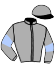 casaque portée par Demuro C. jockey du cheval de course BUBBLE GUM, information pmu ZETURF