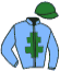 casaque portée par Lecoeuvre C. jockey du cheval de course JESS LIVERMORE, information pmu ZETURF