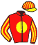 casaque portée par Baudet N. jockey du cheval de course LADY POLITA, information pmu ZETURF