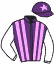 casaque portée par Thomas Ron. jockey du cheval de course VIZIOSA, information pmu ZETURF