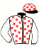 casaque portée par Vassard B. jockey du cheval de course FOXTROT DE BULIERE (FR), information pmu ZETURF