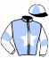 casaque portée par Dabouis A. jockey du cheval de course GRINGO DE LA NADE (FR), information pmu ZETURF