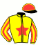 casaque portée par Verva M. jockey du cheval de course ISIDORE DU PALAIS (FR), information pmu ZETURF