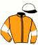 casaque portée par Lefranc D. jockey du cheval de course DOHA DE FROMENTIN (FR), information pmu ZETURF