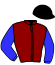 casaque portée par Viel Martiel jockey du cheval de course CALIN DU CHASTANG (FR), information pmu ZETURF