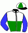 casaque portée par Mottier M. jockey du cheval de course OFELIA OE (DE), information pmu ZETURF