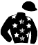 casaque portée par Gelormini L. jockey du cheval de course EMILIO STAR (FR), information pmu ZETURF