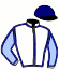 casaque portée par Pacaud P. jockey du cheval de course EDILE DU GOUTIER (FR), information pmu ZETURF