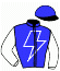 casaque portée par Lannoo Gee. jockey du cheval de course GINGIRELLA (FR), information pmu ZETURF