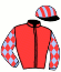 casaque portée par Hue P. jockey du cheval de course HUGO THE BOSS (FR), information pmu ZETURF