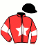casaque portée par Charruau D. jockey du cheval de course CARLOS DU GARABIN, information pmu ZETURF