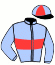 casaque portée par Lacomblez Mme Emm. jockey du cheval de course GRAND CRACK, information pmu ZETURF