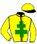 casaque portée par Gelormini G. jockey du cheval de course IN NOMINE (FR), information pmu ZETURF