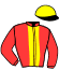 casaque portée par Raffin E. jockey du cheval de course GOHAKI (FR), information pmu ZETURF