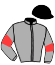 casaque portée par Bertin Lil. jockey du cheval de course DEVERIA, information pmu ZETURF