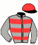 casaque portée par Desmigneux F. jockey du cheval de course DALJEMOSA (FR), information pmu ZETURF