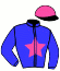 casaque portée par Leveau X. jockey du cheval de course EXCELEBRATION (FR), information pmu ZETURF