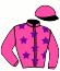 casaque portée par Rochard B. jockey du cheval de course INDY UP STAR, information pmu ZETURF