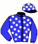 casaque portée par Abrivard A. jockey du cheval de course GIRL DE BASSIERE, information pmu ZETURF