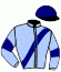 casaque portée par Joly R. jockey du cheval de course JIGOVE DU GRENY, information pmu ZETURF