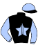 casaque portée par Abrivard A. jockey du cheval de course HUNTER DE LA COTE, information pmu ZETURF