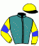casaque portée par Rochard B. jockey du cheval de course QUITE E.WOOD, information pmu ZETURF