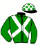 casaque portée par Derieux R. jockey du cheval de course HOPPELA THEPOL, information pmu ZETURF