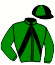 casaque portée par Champenois Q. jockey du cheval de course HOTLINE JAVANAISE, information pmu ZETURF