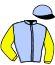 casaque portée par Senet F. jockey du cheval de course KHEOPS BOURBON, information pmu ZETURF