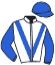 casaque portée par Vallette J. F. jockey du cheval de course JUDICIOUS DAYDREAM, information pmu ZETURF