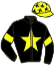 casaque portée par Bazire N. jockey du cheval de course GRAFFITI BOND, information pmu ZETURF