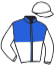 casaque portée par Mlle Levesque T. jockey du cheval de course NYMKE BRIGADOON, information pmu ZETURF