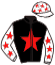 casaque portée par Gelormini G. jockey du cheval de course METEORE DU LILAS, information pmu ZETURF casaque portée par Gelormini G. jockey du cheval de course METEORE DU LILAS, information pmu ZETURF