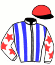 casaque portée par Gelormini G. jockey du cheval de course KATINA DE TOUSSAC, information pmu ZETURF casaque portée par Gelormini G. jockey du cheval de course KATINA DE TOUSSAC, information pmu ZETURF