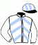 casaque portée par Monclin J. Ph. jockey du cheval de course GENERAL DU PORZAY (FR), information pmu ZETURF