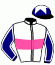 casaque portée par Massin Mlle A. jockey du cheval de course KUNDRIE (IE), information pmu ZETURF