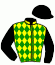 casaque portée par Grosbois C. jockey du cheval de course VAZY NINIAN (FR), information pmu ZETURF